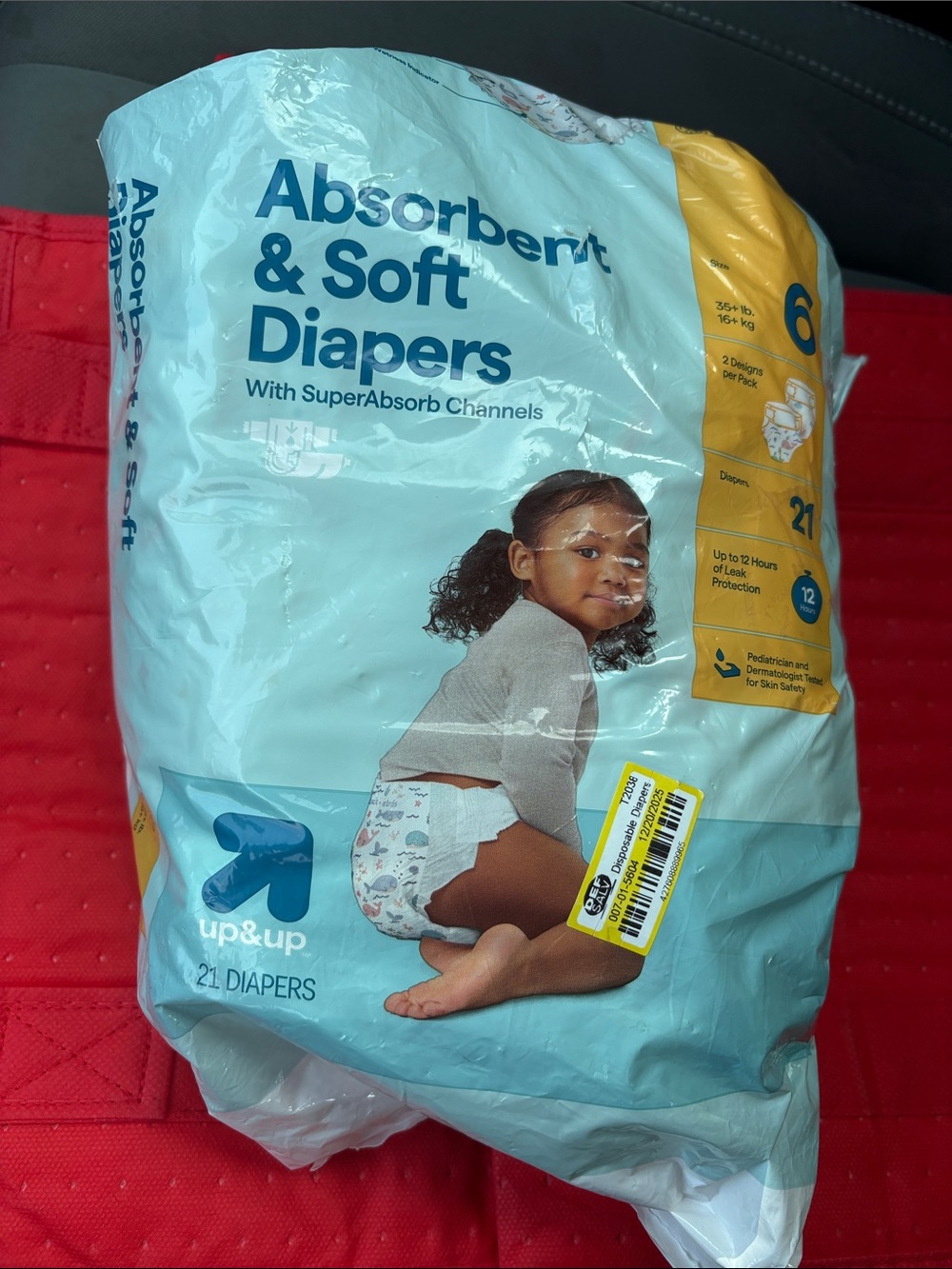Absorbent & Soft Diapers - Blue (Size 6)